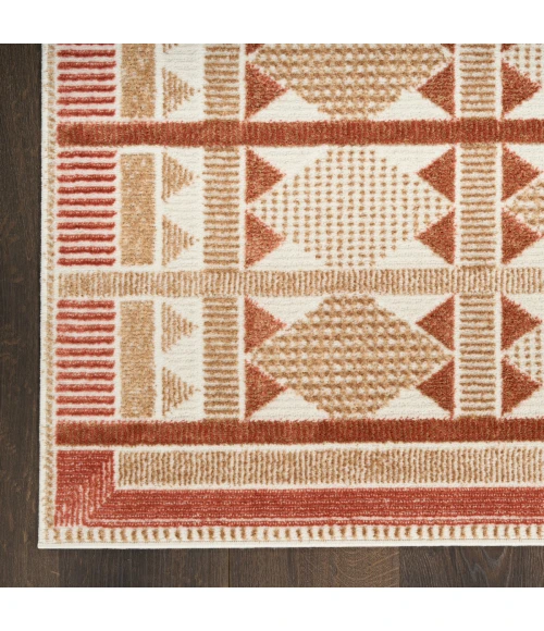 Nourison Nordic Rust NRC06 5 ft. X 7 ft. Rect. Rug
