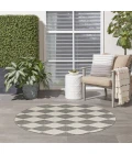 Nourison Positano Charcoal POS04 4ft. Round Rug