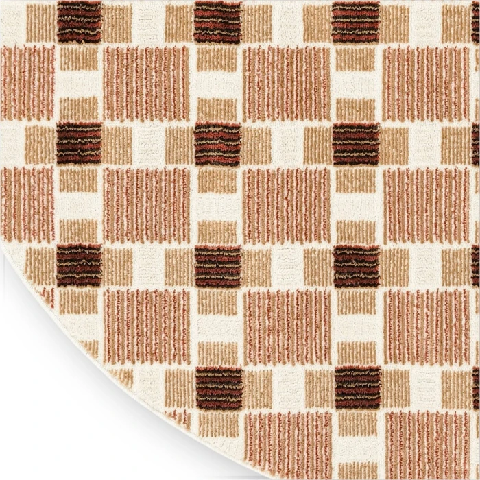 Nourison Nordic Rust NRC14 8ft. x Round Round Rug