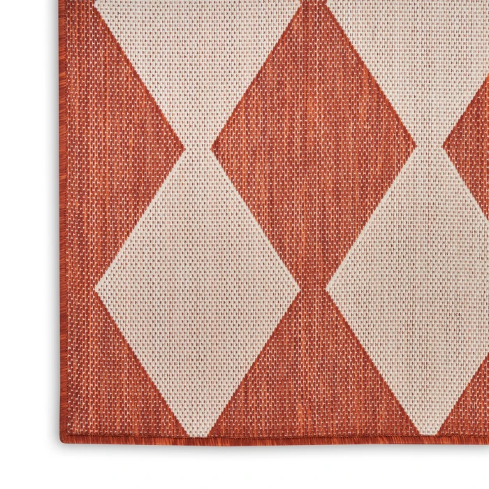 Nourison Positano Terracotta POS04 4 ft. X 6 ft. Rect. Rug