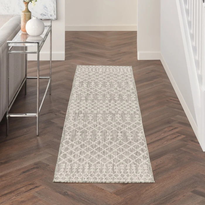 Nourison Positano Light Grey POS02 2 ft. X 6 ft. Rect. Rug