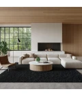 Nourison Pacific Shag Black PCS01 5 ft. 3 in. x 7 ft. 3 in. Rect. Rug
