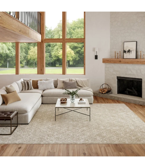 Nourison Home Washable Charm Grey WCH03 9ft. x 12ft. Rect. Rug