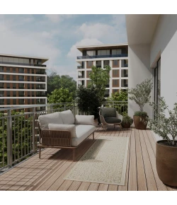 Nourison Home Tulum TLM05 Taupe Olive 2 ft. 2 in. X 8 ft. Area Rug