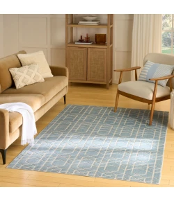 Nourison Home Washable Charm WCH01 Blue Ivory 4 ft. X 6 ft. Area Rug