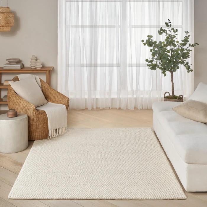DKNY Pure Knots Ivory KNT01 4 ft. X 6 ft. Rect. Rug