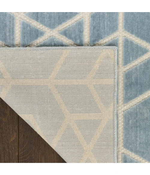 Nourison Home Washable Charm Blue WCH01 2ft. x 3ft. Rect. Rug