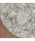 Nourison Oushak Home Charcoal OUS01 7 ft. 10 in. X Round Rug