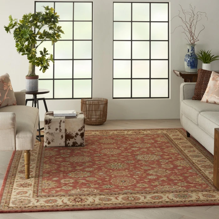 Nourison Home Living Treasures Red LI05 9ft.9in. x 13ft.9in. Rect. Rug
