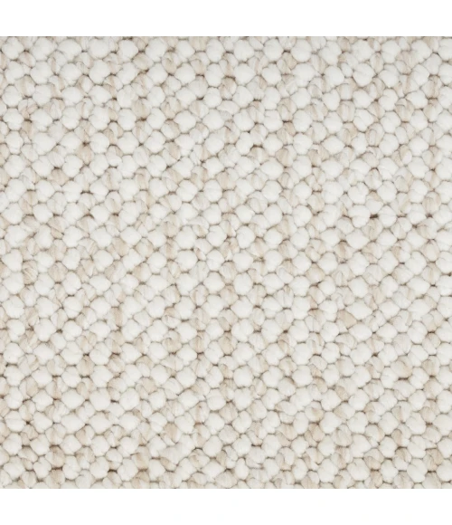 Nourison Natural Texture Ivory Beige NTX01 5ft. Square Rug
