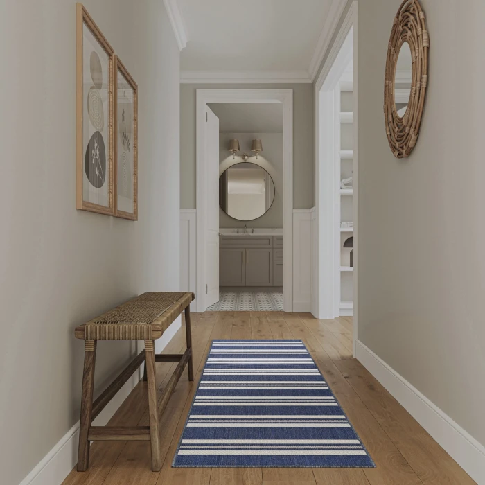 Nourison Home Horizon Indoor/Outdoor Blue HOZ05 2ft. x 6ft. Rect. Rug