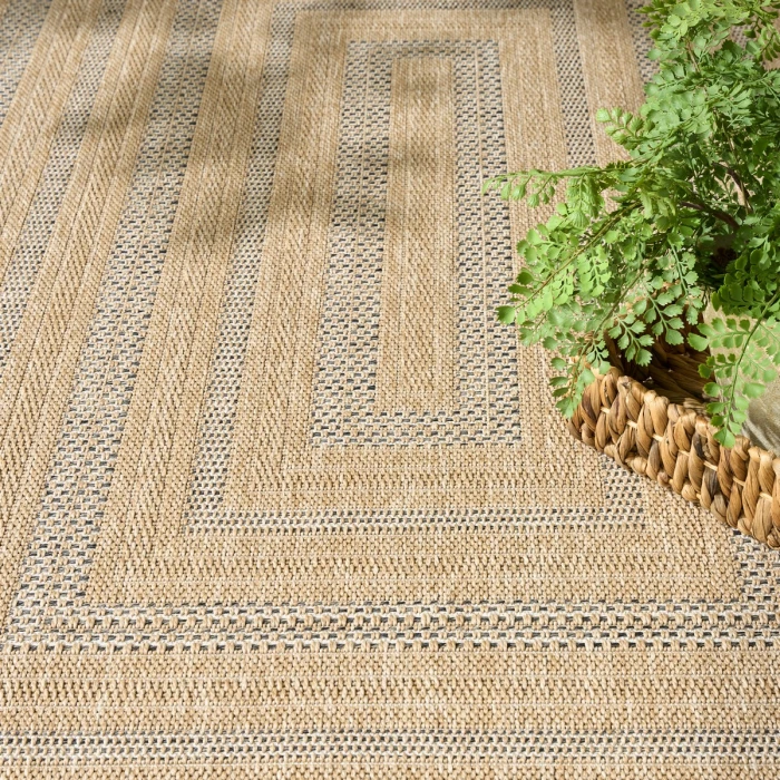 Nourison Tulum Taupe Grey TLM04 8 ft. X 10 ft. Rect. Rug