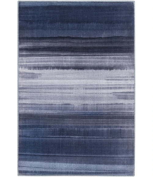 Nourison Launder Navy LDR01 2ft.8in. x 4ft. Rect. Rug