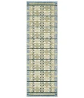 Nourison Nordic Green Blue NRC06 2 ft. X 6 ft. Rect. Rug