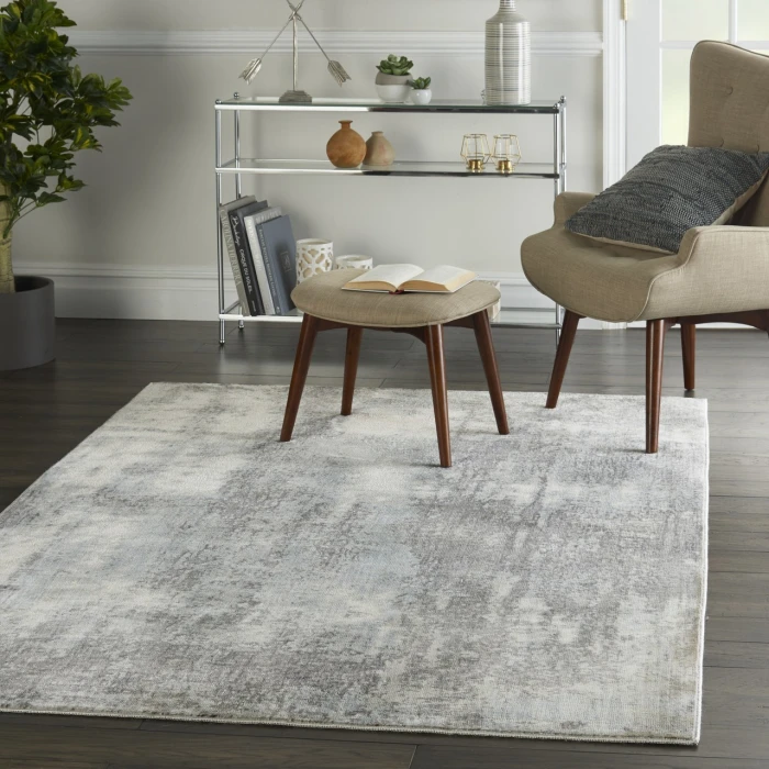 Nourison Home Etchings Grey ETC02 4ft. x 6ft. Rect. Rug