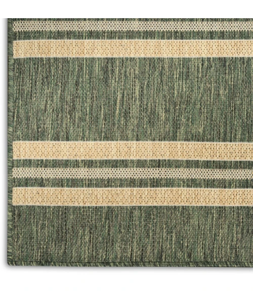 Nourison Home Horizon Indoor/Outdoor Green HOZ05 2ft.2in. x 8ft. Rect. Rug
