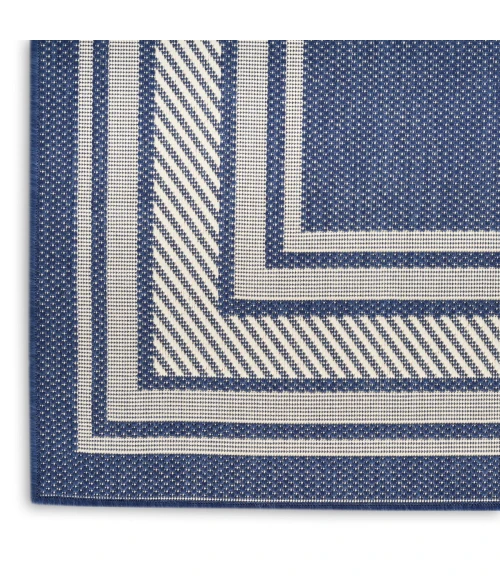 Nourison Horizon Indoor/Outdoor Navy HOZ03 4 ft. X 6 ft. Rect. Rug