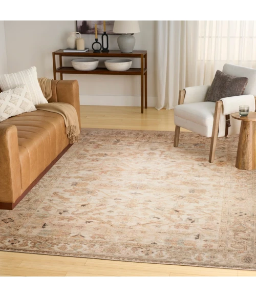 Nourison Vintage Washables Beige VWS17 7 ft. 10 in. X 9 ft. 10 in. Rect. Rug