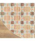 Nourison Nordic Rust Multicolor NRC14 5ft. x Round Round Rug