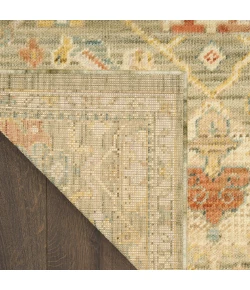 Nourison Home Antique Bloom Green ANB02 2ft.4in. x 12ft. Rect. Rug