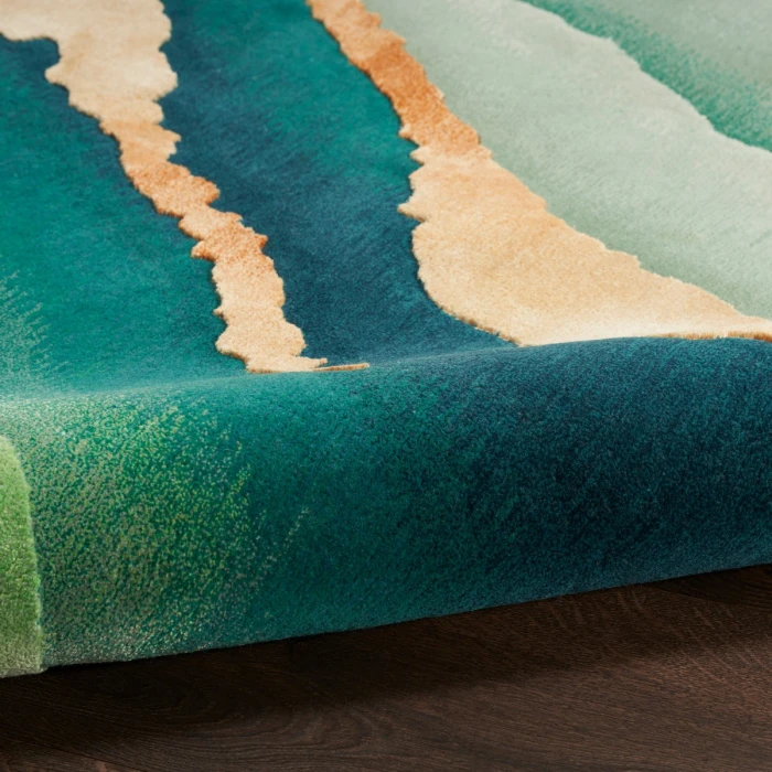 Nourison Prismatic Emerald PRS30 10 ft. X 14 ft. Rect. Rug