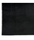 Nourison Soft Plush Rabbit Fur Black SFF01 5 ft. X 7 ft. Rect. Rug
