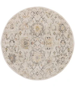 Nourison Home Oushak Home OUS01 Grey 7 ft. 10 in. Round Area Rug
