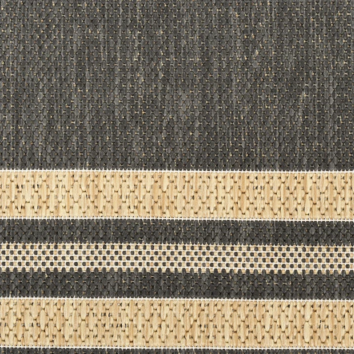 Nourison Home Horizon Indoor/Outdoor Black HOZ05 10ft. x 14ft. Rect. Rug