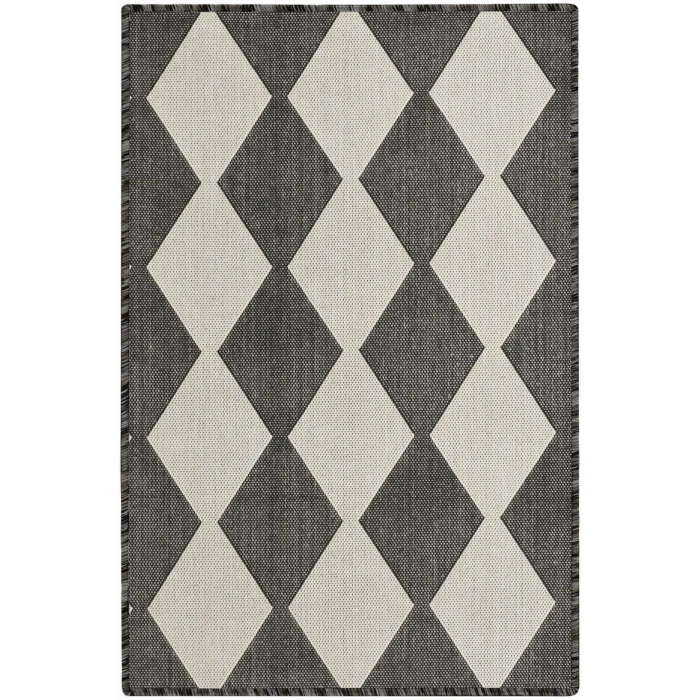 Nourison Positano Black POS04 3ft. x 5ft. Rect. Rug