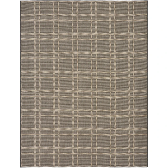 Nourison Home Horizon Indoor/Outdoor Black HOZ04 10ft. x 14ft. Rect. Rug