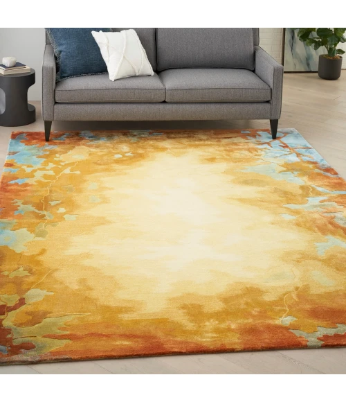 Nourison Prismatic Gold Multicolor PRS29 4 ft. X 6 ft. Rect. Rug