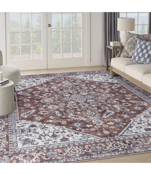 Nourison Home New Concept Washables Red SR104 9ft.2in. x 12ft. Rect. Rug