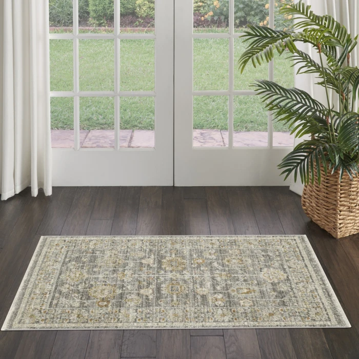 Nourison Traditional Home Grey TRH01 2ft.6in. x 4ft.6in. Rect. Rug