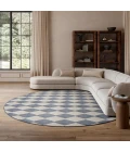Nourison Positano Navy Blue POS04 12ft. Round Rug