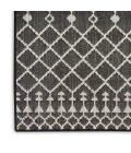 Nourison Positano Black POS02 2 ft. X 6 ft. Rect. Rug