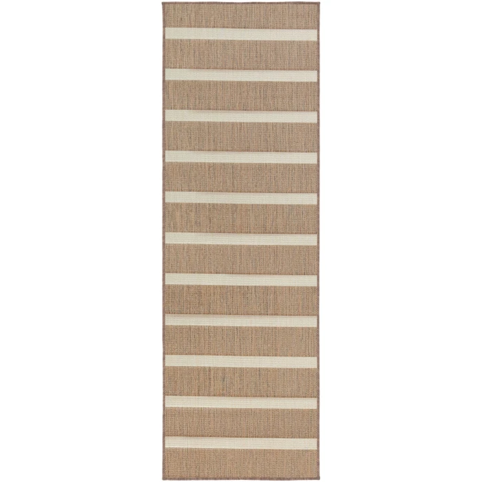 Nourison Positano Jute Ivory POS03 2ft.2in. x 12ft. Rect. Rug