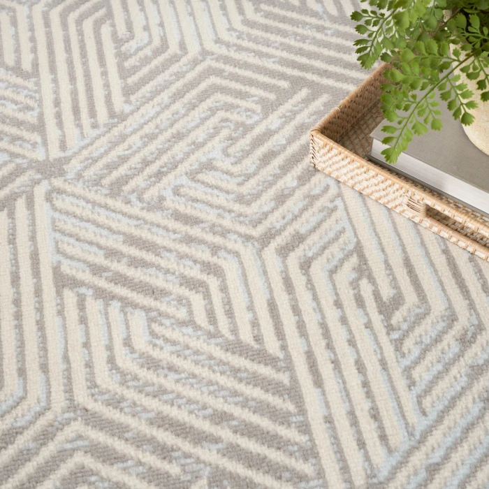 Nourison Grafix Grey GRF39 8 ft. X Round Rug