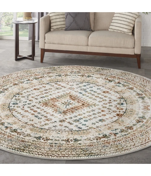 Nourison Home Thalia Multicolored THL04 7’10” x Round Round Rug