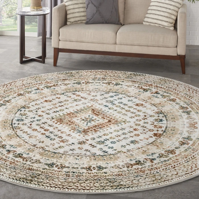 Nourison Home Thalia Multicolored THL04 7’10” x Round Round Rug
