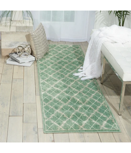 Nourison Home Tranquility Light Green TNQ01 2ft.2in. x 7ft.6in. Rect. Rug