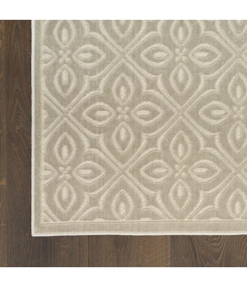 Nourison Home Washable Charm Grey WCH03 2ft. x 3ft. Rect. Rug