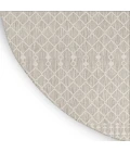 Nourison Positano Light Grey POS02 8ft. Round Rug