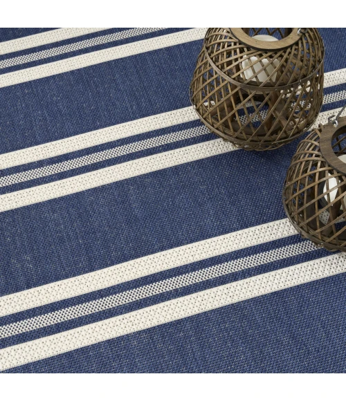 Nourison Home Horizon Indoor/Outdoor Blue HOZ05 10ft. x 14ft. Rect. Rug