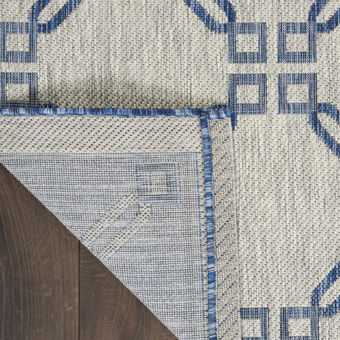 Nourison Country Side Ivory Blue CTR02 2ft.2in. x 7ft.6in. Rect. Rug