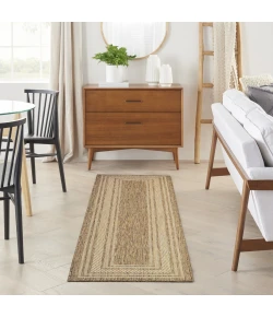 Nourison Home Horizon Indoor/Outdoor HOZ03 Natural 2 ft. 2 in. X 8 ft. Area Rug