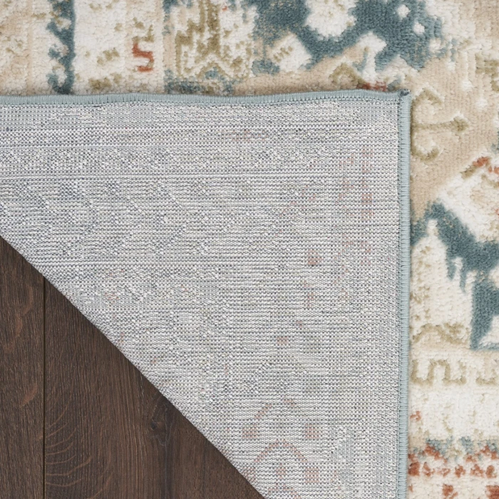 Nourison Thalia Green Ivory THL04 2ft.2in. x 10ft. Rect. Rug