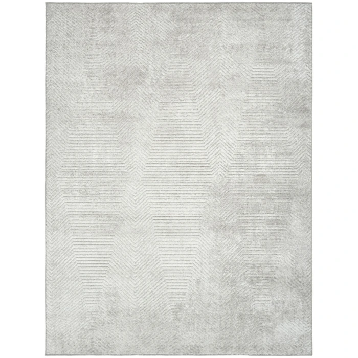 Nourison Dekor Grey DEK04 5 ft. 3 in. X 7 ft. Rect. Rug