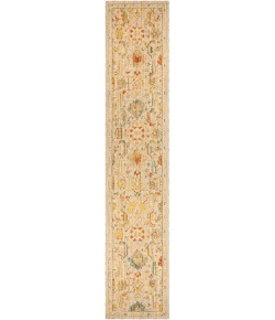 Nourison Home Antique Bloom Tan ANB02 2ft.4in. x 12ft. Rect. Rug