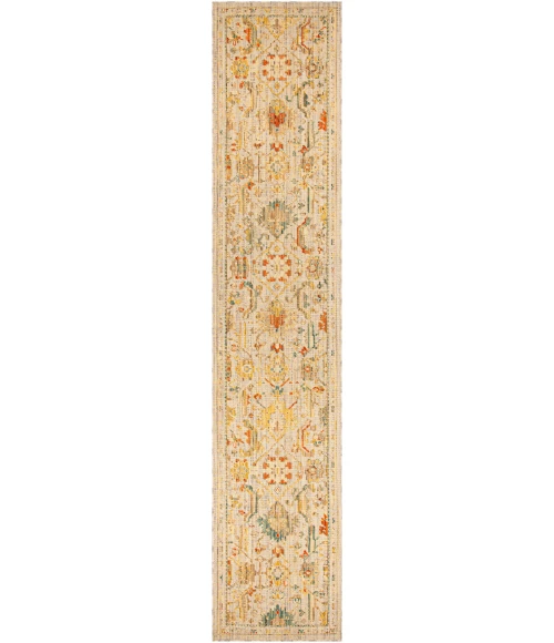 Nourison Home Antique Bloom Tan ANB02 2ft.4in. x 12ft. Rect. Rug