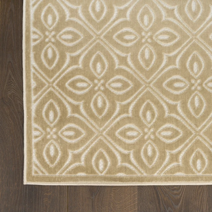 Nourison Home Washable Charm Beige WCH03 5ft. x 7ft. Rect. Rug